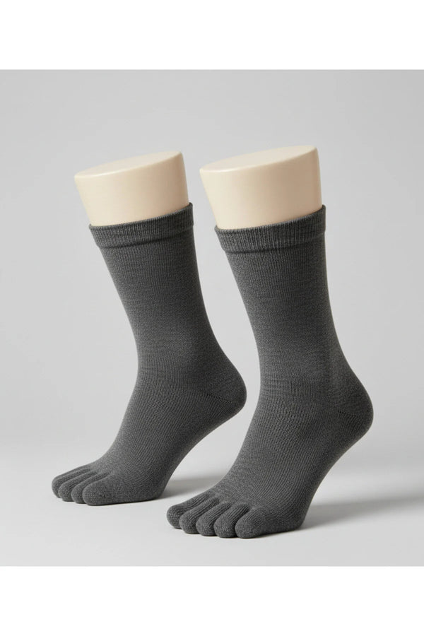 Bambu 5 Parmaklı Çorap 2 Çift Unisex – Terletmeyen, Parmak Ayrımlı Günlük Çorap