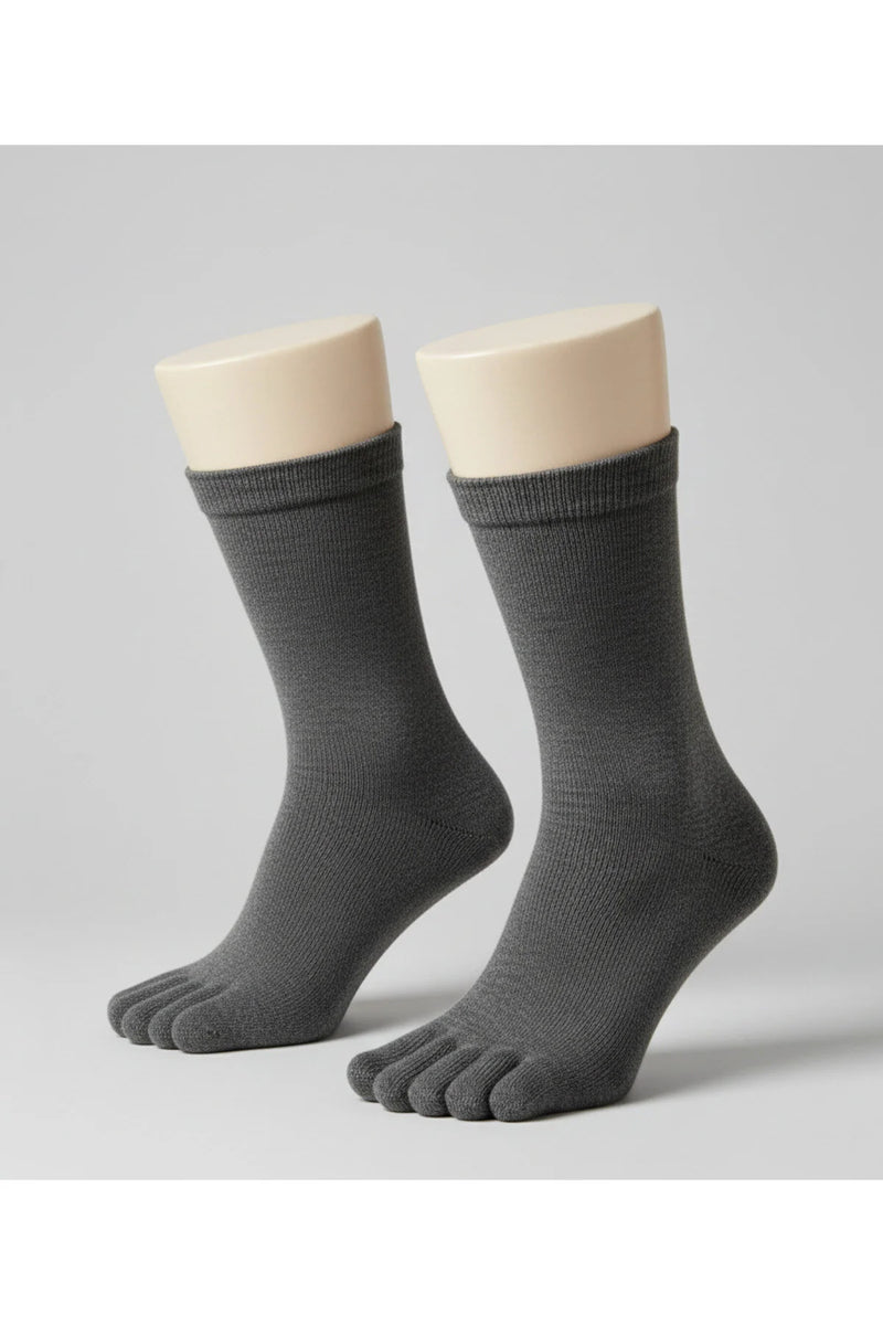 Bambu 5 Parmaklı Çorap 2 Çift Unisex – Terletmeyen, Parmak Ayrımlı Günlük Çorap