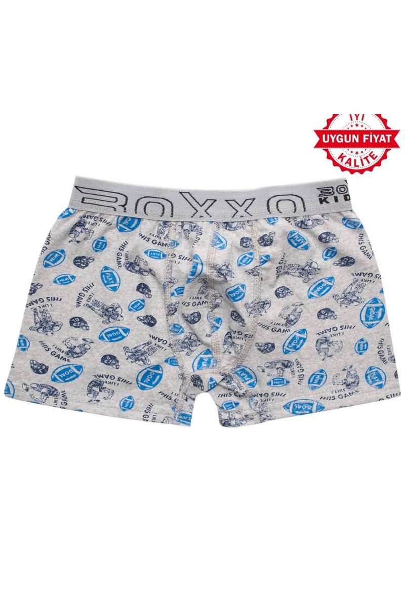 6'li Pamuklu Desenli Erkek Çocuk Boxer