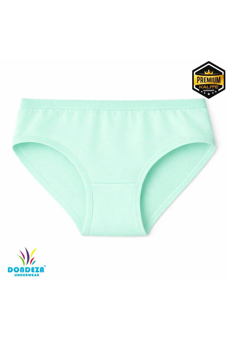 6'li Premium %100 Doğal Pamuk Penye Kız Çocuk Külot
