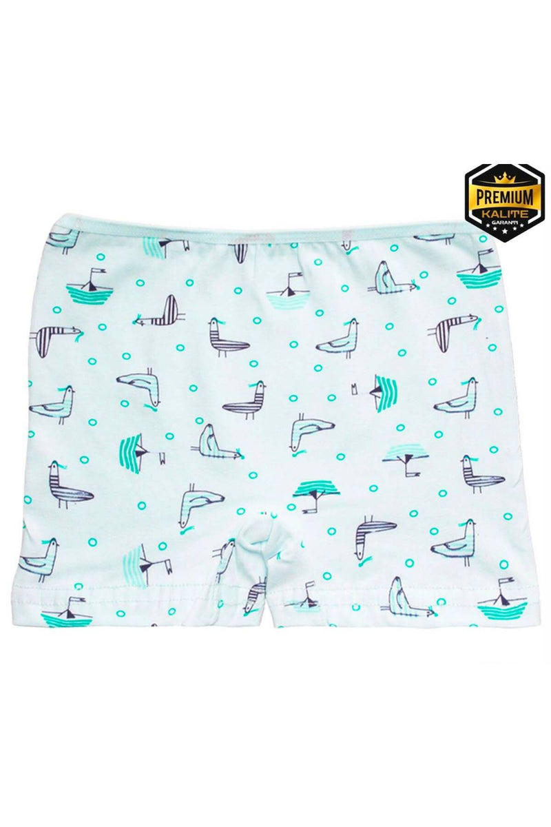 4'lü Premium %100 Doğal Pamuk Penye Kız Çocuk Boxer