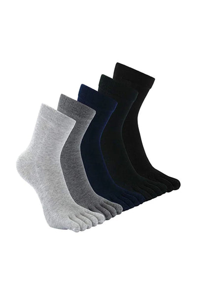 Bambu 5 Parmak Unisex Çorap – 4 Çift | Terletmez, Doğal ve Konforlu