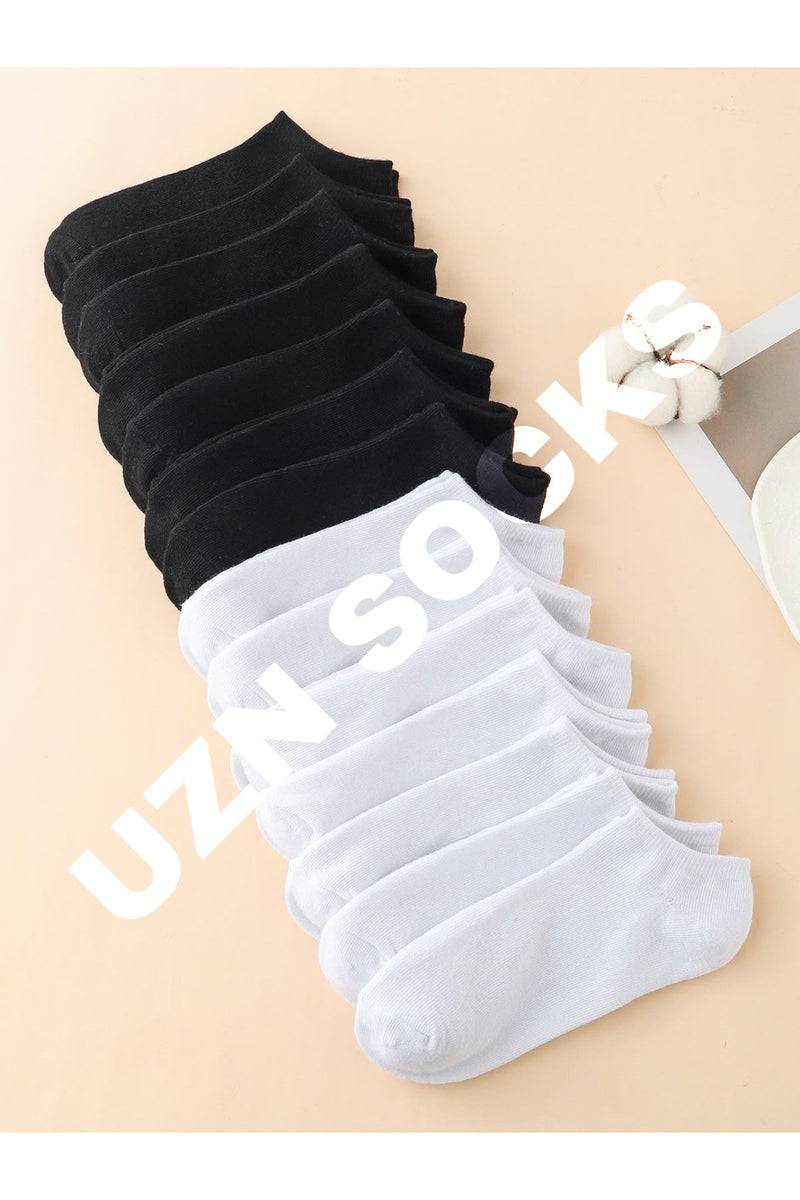 20 Çift Pamuklu Kısa Patik Çorap | Unisex | Gri | Terletmez | Günlük Kullanıma Uygun