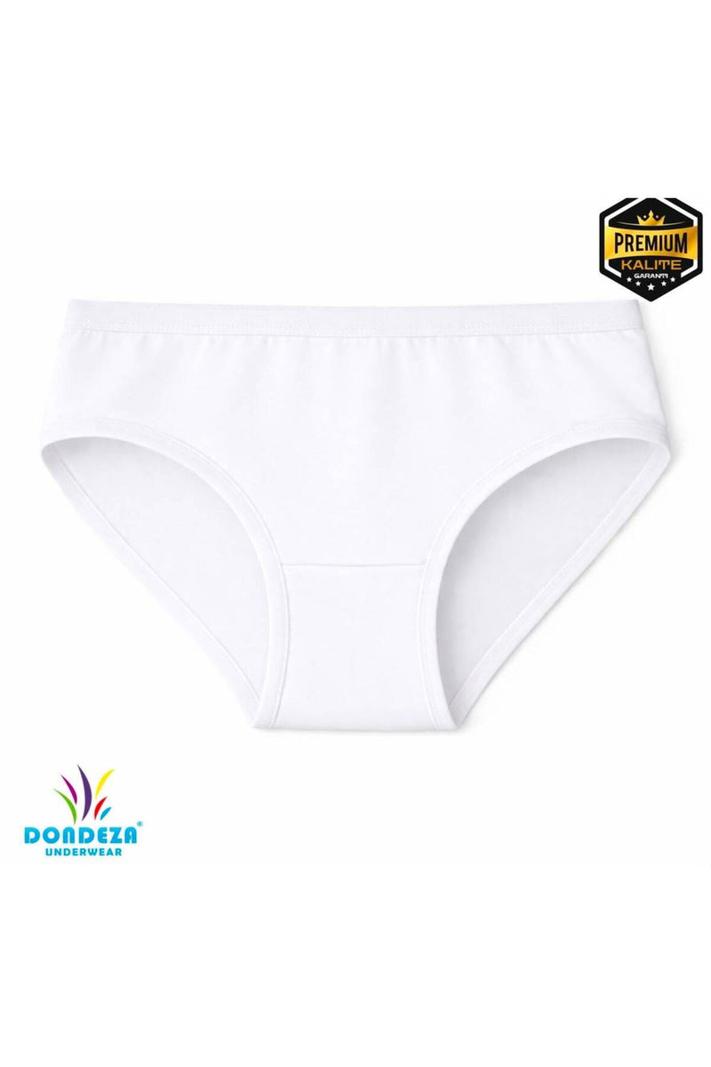 6'li Premium %100 Doğal Pamuk Penye Kız Çocuk Külot