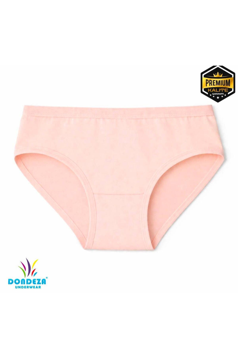 6'li Premium %100 Doğal Pamuk Penye Kız Çocuk Külot