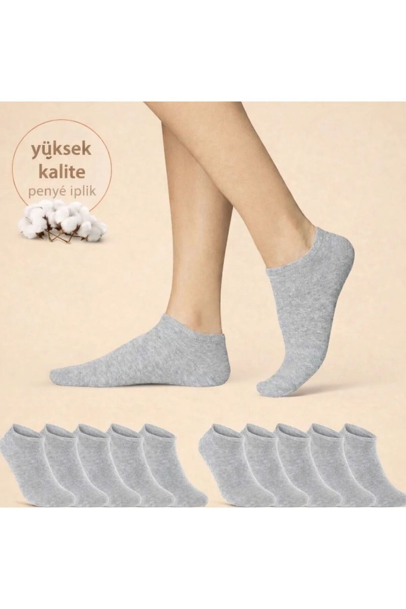Pamuklu Bilek Boy Çorap 10lu